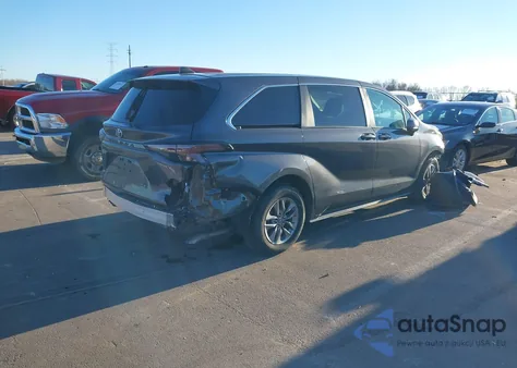 2025 Toyota Sienna Le из США, поврежденный, VIN 5TDKRKEC5SS225530